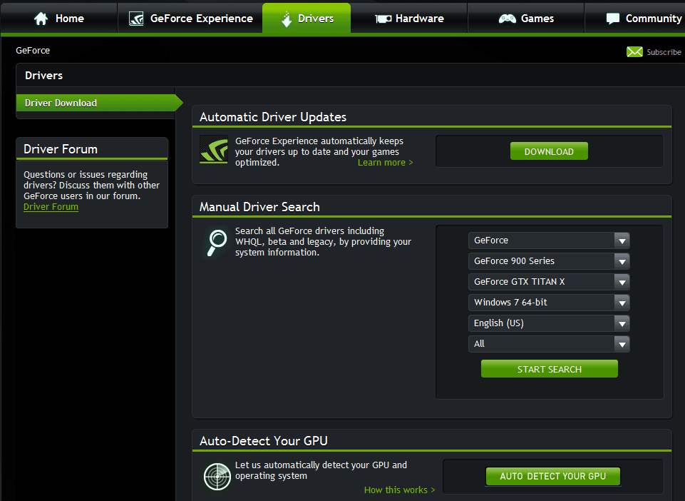 geforce drivers not installing