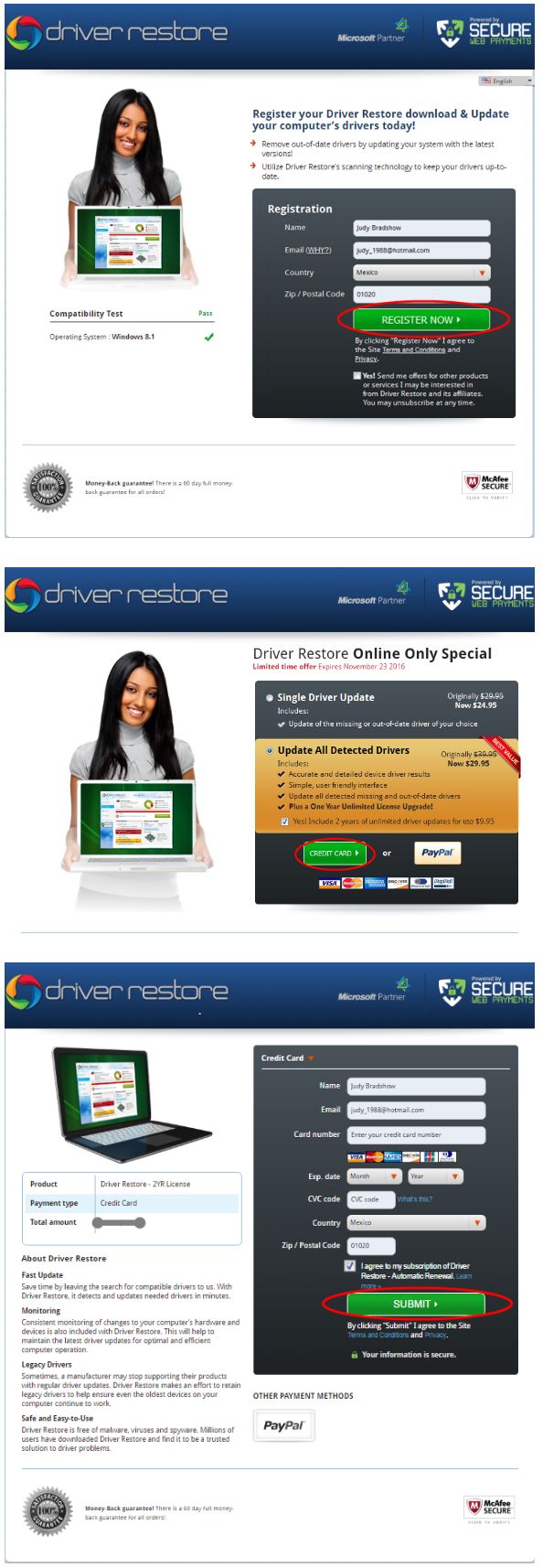 registration key free for driver support with active optimization